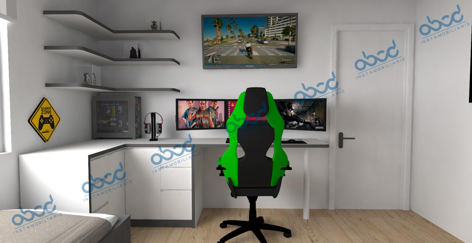 AMOBLADO DRMITORIO ESTACION GAMER 1